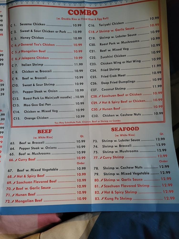 China Dragon Menu image 4